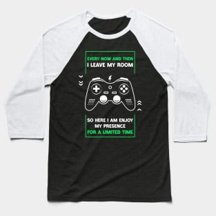 Funny Gamer Art For Men Women Gaming Gamer Video Game Lover Baseball T-Shirt